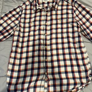 Men’s Lucky brand plaid button down shirt
